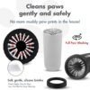 portable dog paw washer large - Dexas MudBuster Portable Dog Paw Washer/Paw Cleaner, Large, Matte Black- Special Edition (PW72025-22WP)