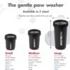 portable dog paw washer large - Dexas MudBuster Portable Dog Paw Washer/Paw Cleaner, Large, Matte Black- Special Edition (PW72025-22WP)