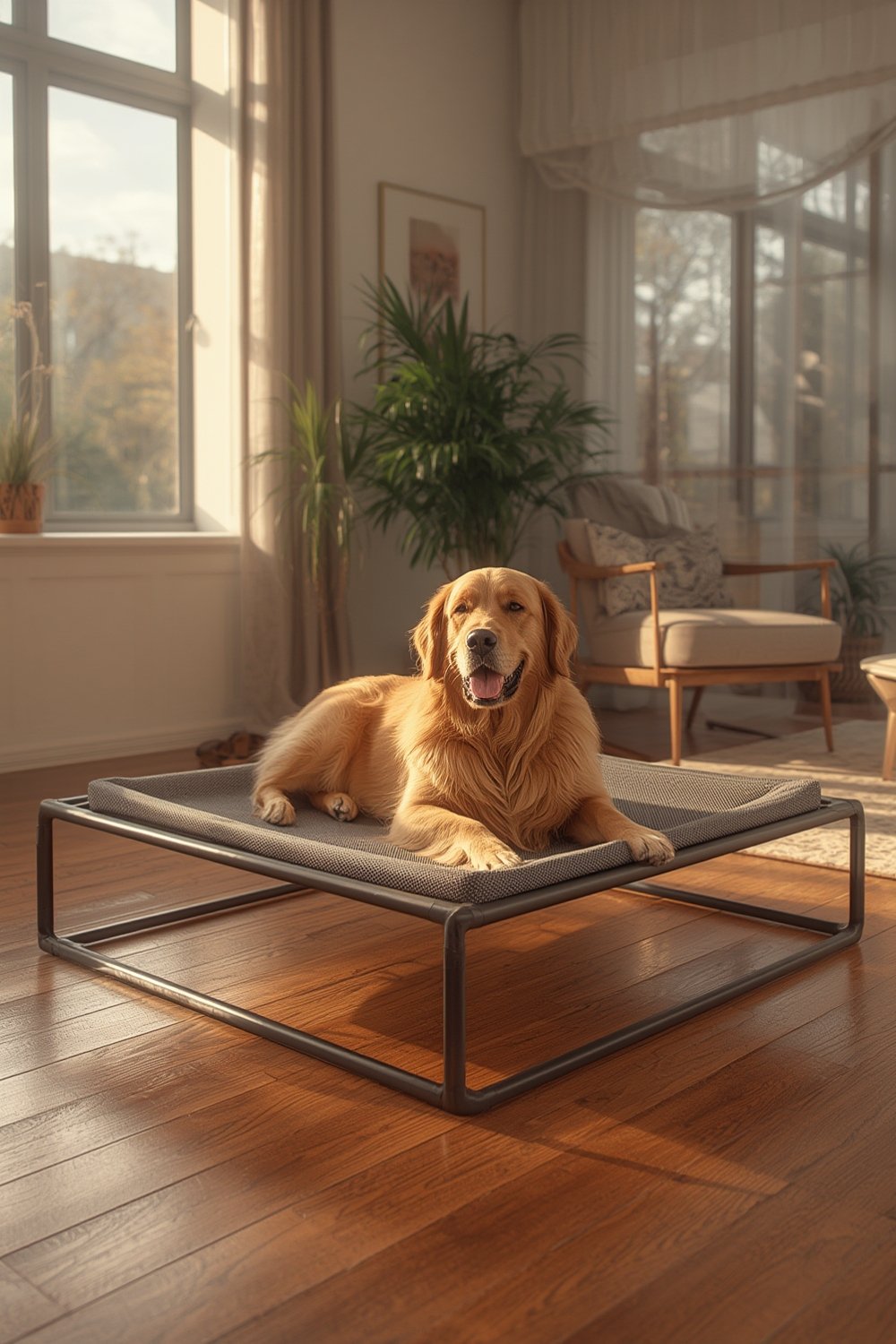 Elevated Dog Bed: 7 Ultimate Steps For Amazing Comfort In 2026 1 elevated dog bed in outdoor setting, large breed relaxing